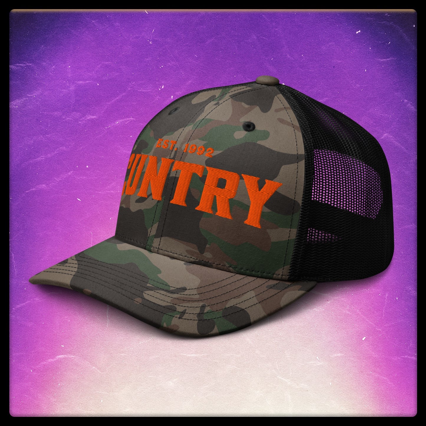 Cuntry Camouflage Trucker Hat