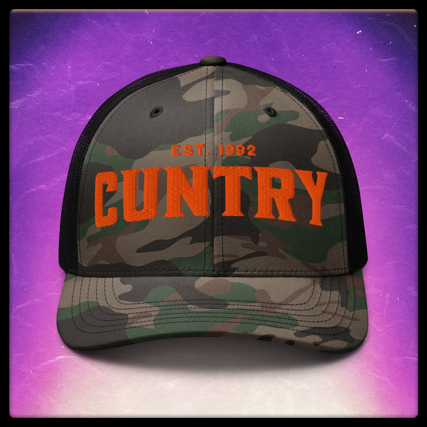 Cuntry Camouflage Trucker Hat