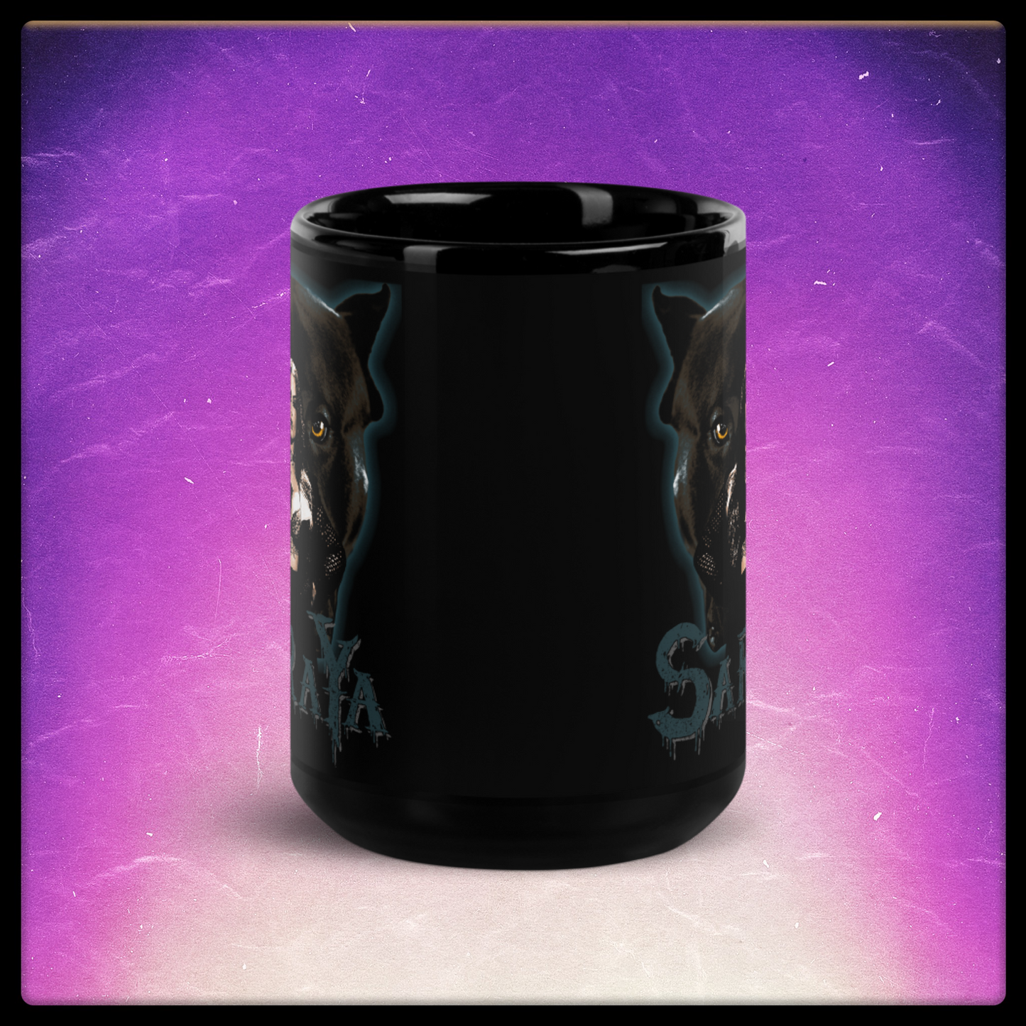 Ozzy Black Glossy Mug