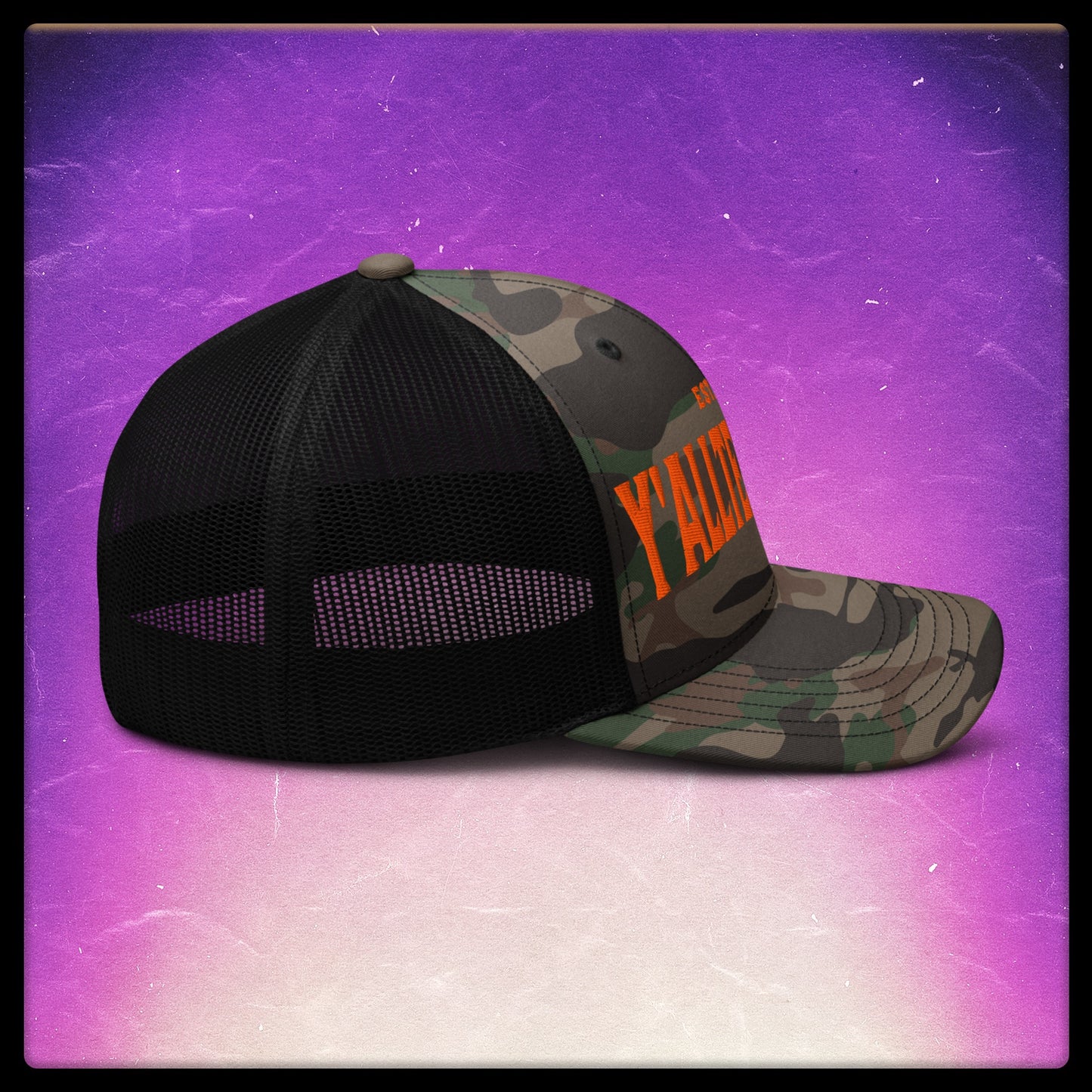 Y'allternative Camouflage Trucker Hat