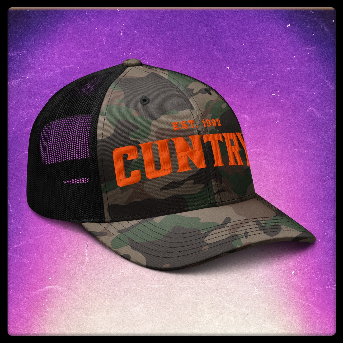 Cuntry Camouflage Trucker Hat